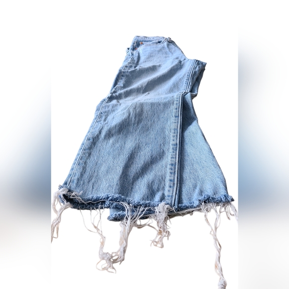 LEVI'S PREMIUM | WEDGIE STRAIGHT RAW HEM JEANS | SIZE 25 - Picture 11 of 14